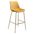 Kd Estanteria Tony Bar Chair, Yellow & Gold KD3655140